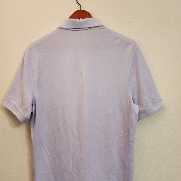 Lululemon Polo Shirt Purple Men M Golf Stretch Short Sleeve Cotton Blnd Sporty - Picture 11 of 14